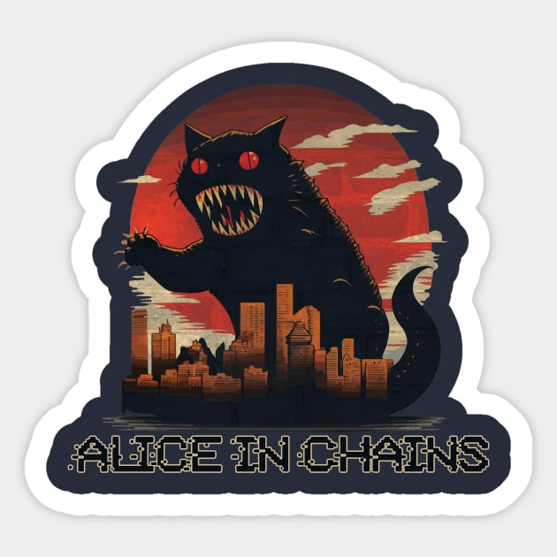 alice in chains Sticker by Bike Ilustrada